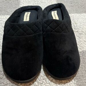Dearfoams Memory Foam Black Slippers